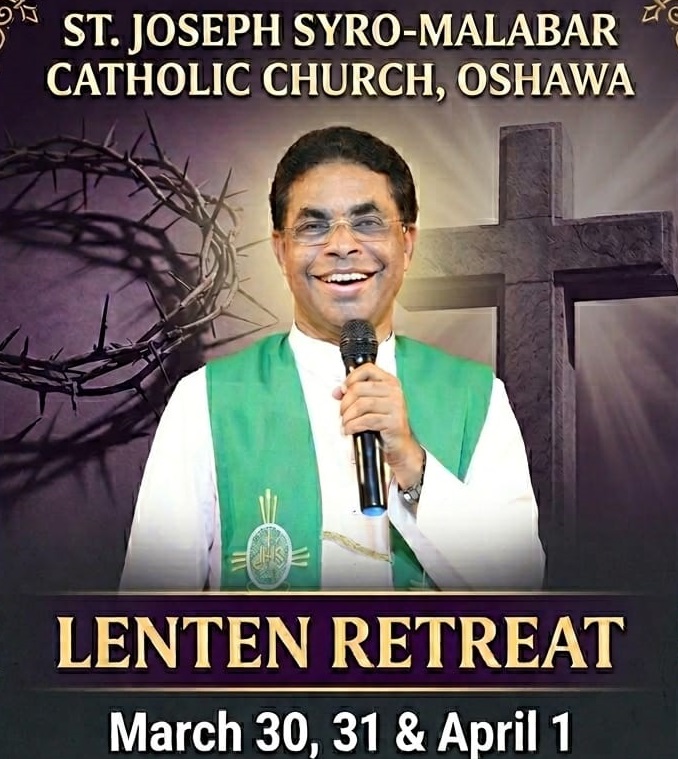 Lenten retreat (March 30, 31, April 1)